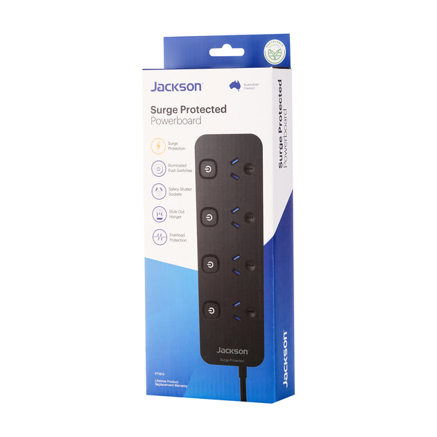 POWERBOARD SURGE PROT JACKSON 4 OUTLET