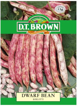 Dwarf Borlotti Bean Seeds