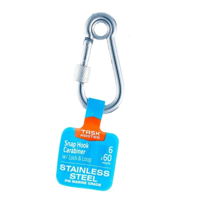 SNAP HOOK LOCK T/MASTER 6X60 316SS 158