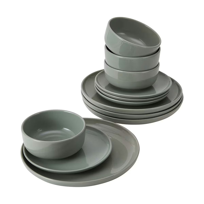 SAGE GREEN 12 PIECE DINNER SET