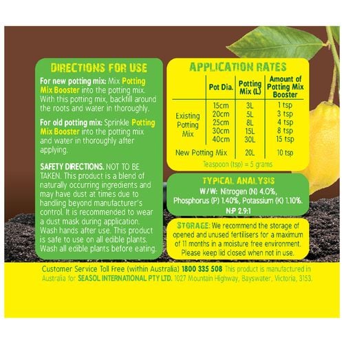 SEASOL 500G POTTING MIX BOOSTER TUB