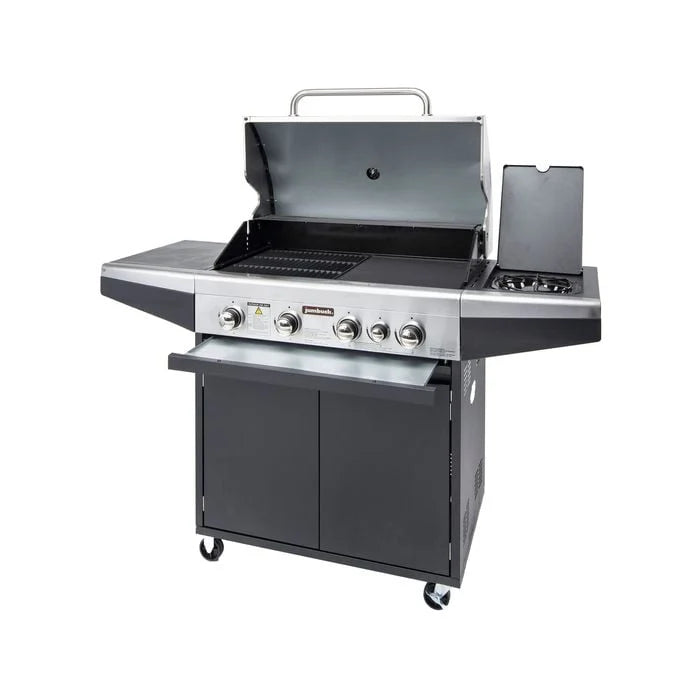 GAS BBQ HOODED JUMBUCK 4 BURNER STARDOM 11