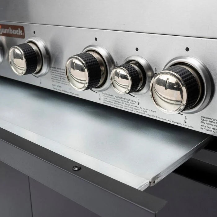 GAS BBQ HOODED JUMBUCK 4 BURNER STARDOM 11
