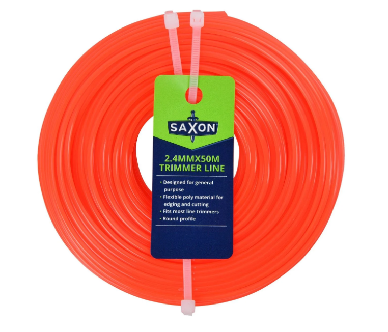 TRIMMER LINE 2.4MMX50M ROUND SAXON