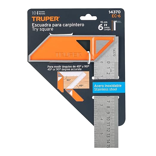CARPENTER SQUARE 15CM TRUPER
