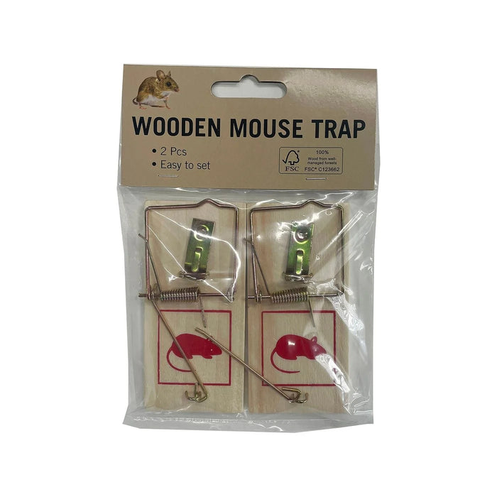 TRAP MOUSE WOODEN 2PK