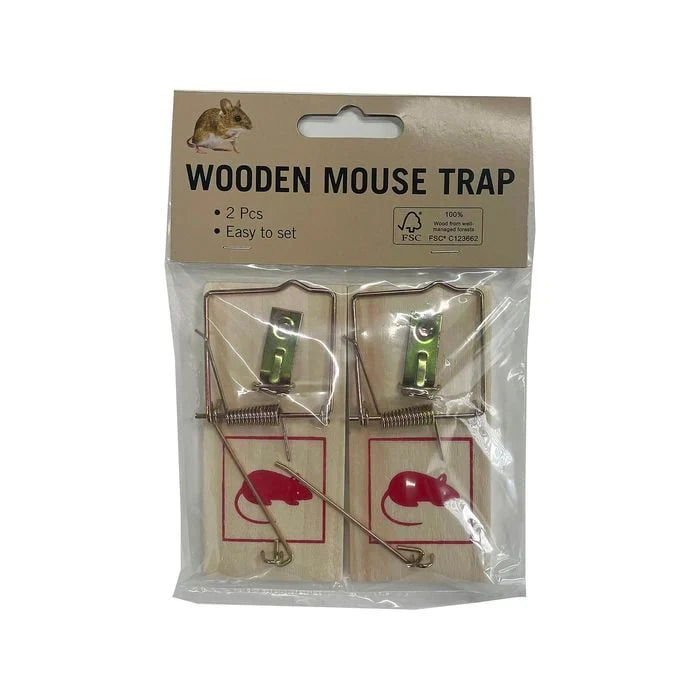 TRAP MOUSE WOOODEN 2PK