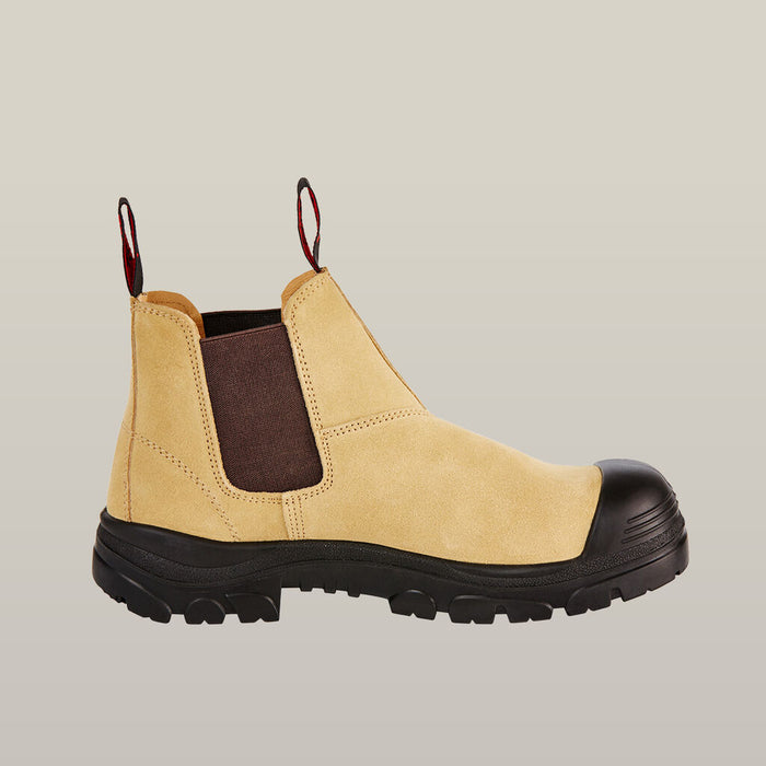 GRIT PULL ON STEEL TOE SAFETY BOOT - SAND