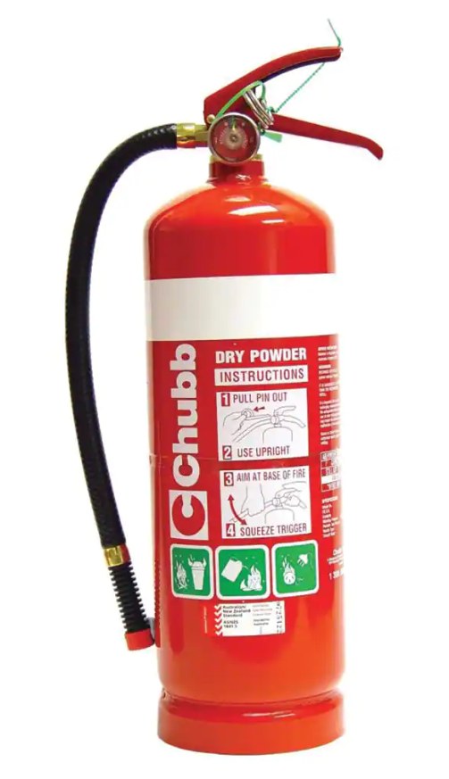 FIRE EXTINGUISHER CHUBB 4.5KG DCP ABE90